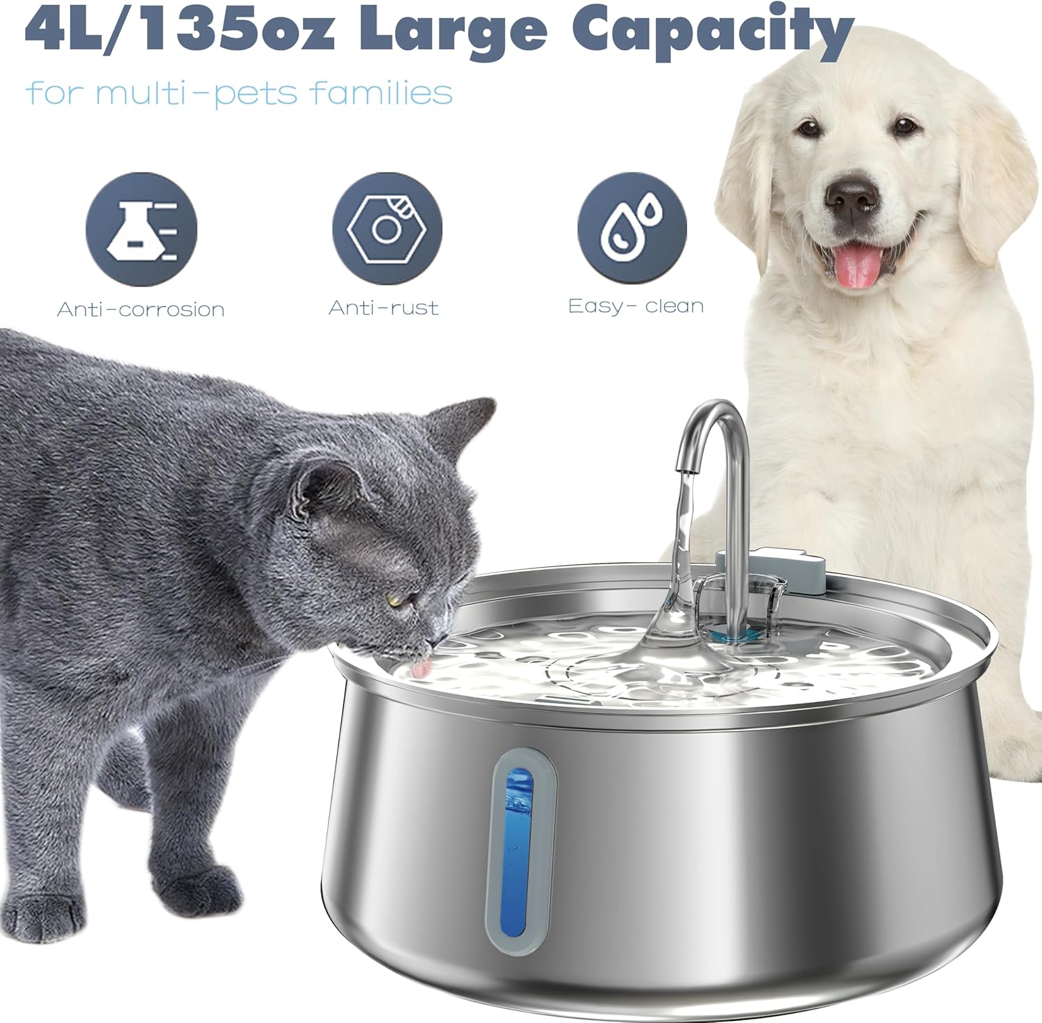 MrFounty SmartFlow Automatic Pet Fountain