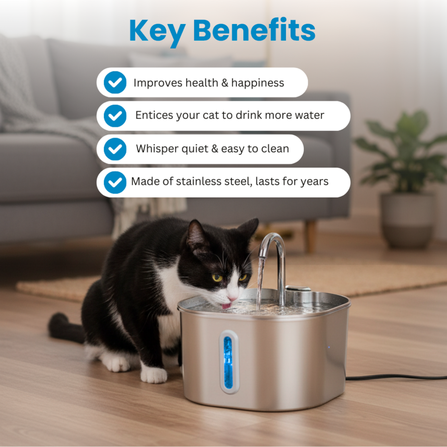 MrFounty SmartFlow Automatic Pet Fountain